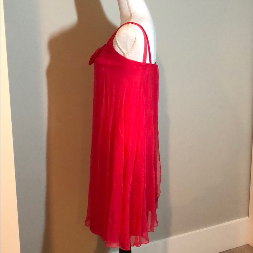1960s rosette vintage dress bright pink - Picture 3 of 4
